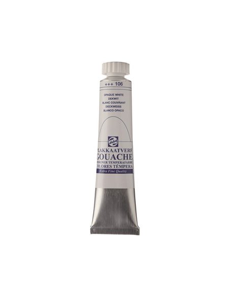 Talens τέμπερες extra fine 106 white opaque 20ml
