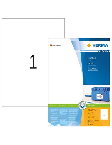 Labels Herma Copier CP 210 x 297mm - 100Τ 100 Shts
