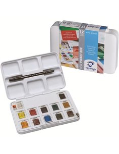 Talens van gogh σετ τσέπης 12 χρωμάτων ακουαρέλας