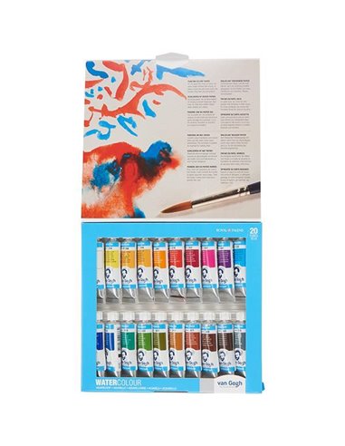Talens van gogh νερομπογιές σετ 20 τεμ. 10ml.