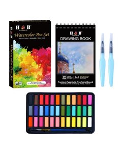 Σετ νερομπογιές με 40 τεμάχια 26x15,2x3εκ.