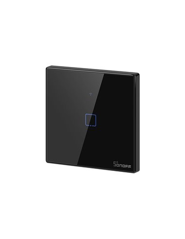 Sonoff T3EU1C-TX Single-channel Touch Light Switch Wi-Fi Black, Χωνευτός Διακόπτης Τοίχου - IM190314018