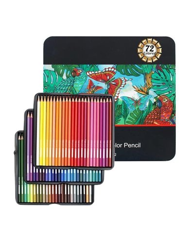 Χρωματιστές Ξυλομπογιές σετ 72 τεμ.