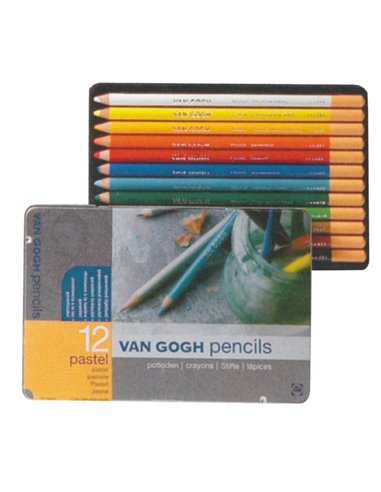 Talens van gogh soft pastel ξυλομπογιές 12 χρώματα