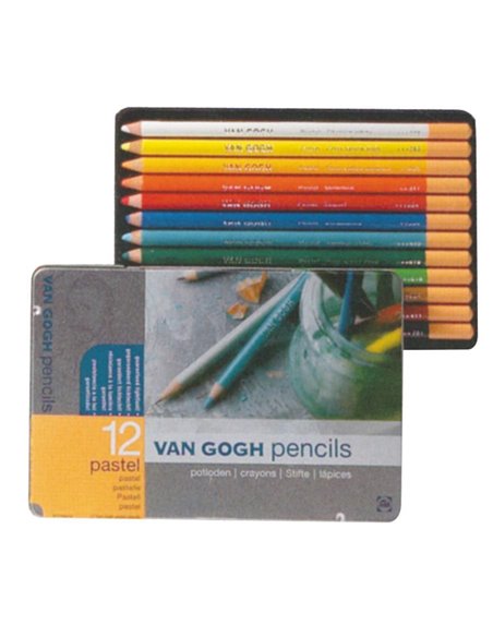 Talens van gogh soft pastel ξυλομπογιές 12 χρώματα
