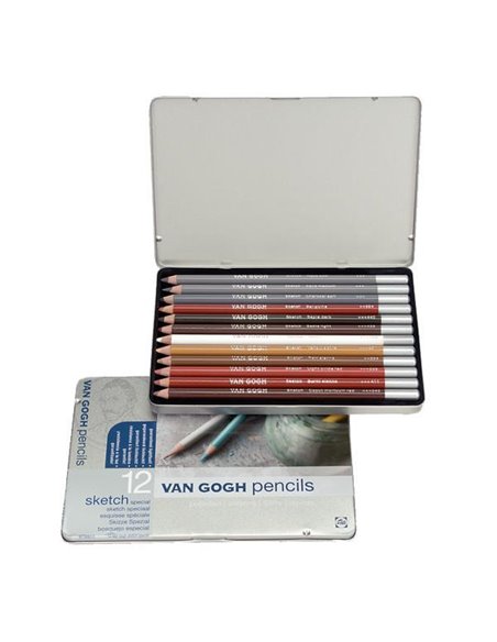Talens Van Gogh sketch pencils-ξυλομπογιές 12χρωμάτων