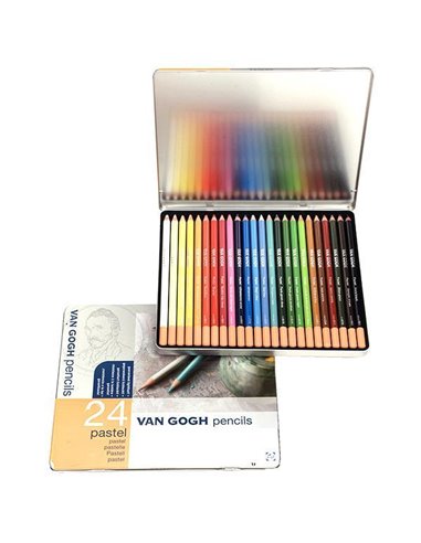 Talens van gogh soft pastel ξυλομπογιές 24τεμ.