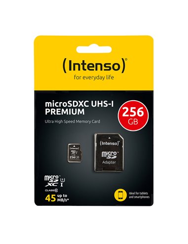 Intenso 256GB Micro SD - UHS-I - PREMIUM